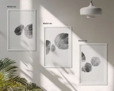 Composizione di quadri con schizzi di pittura astratta