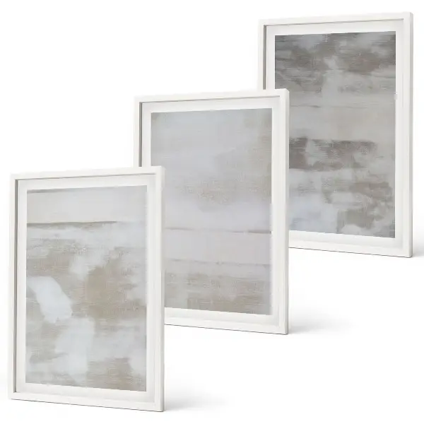 Set di 3 quadri con texture moderne dall'aspetto invecchiato
