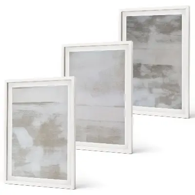 Set di 3 quadri con texture moderne dall'aspetto invecchiato