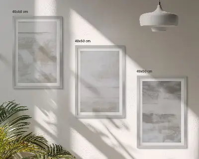 Set di 3 quadri con texture moderne dall'aspetto invecchiato