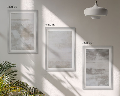 Set di 3 quadri Texture moderne dall'aspetto invecchiato