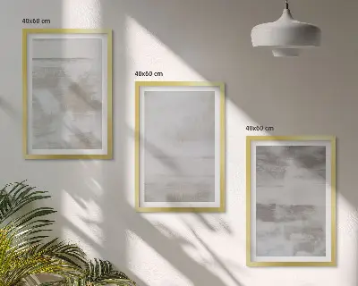 Set di 3 quadri con texture moderne dall'aspetto invecchiato