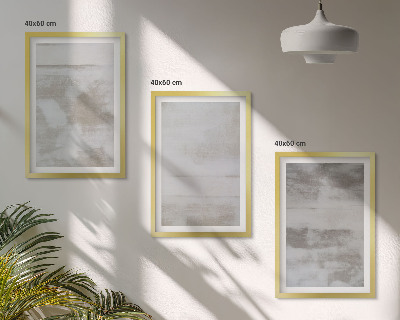 Set di 3 quadri Texture moderne dall'aspetto invecchiato