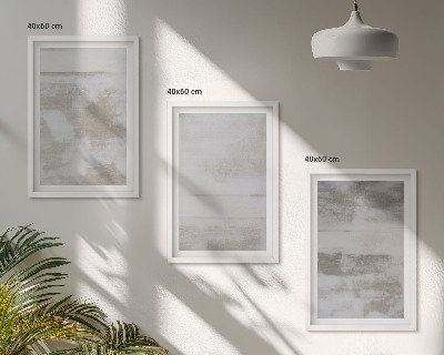 Set di 3 quadri Texture moderne dall'aspetto invecchiato