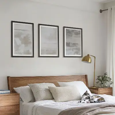 Set di 3 quadri con texture moderne dall'aspetto invecchiato