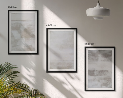 Set di 3 quadri Texture moderne dall'aspetto invecchiato