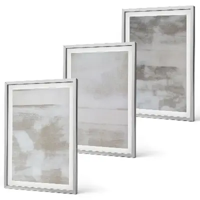 Set di 3 quadri con texture moderne dall'aspetto invecchiato