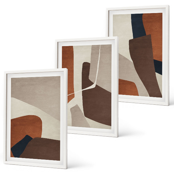 Set di quadri incorniciati Strutture moderne astratte
