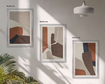 Set di quadri incorniciati Strutture moderne astratte