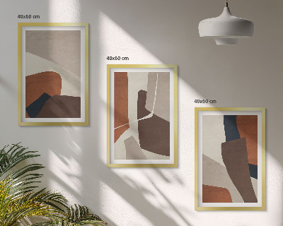 Set di quadri incorniciati Strutture moderne astratte