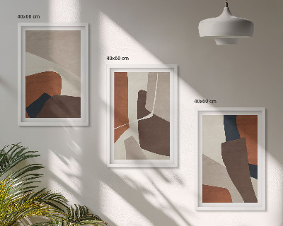 Set di quadri incorniciati Strutture moderne astratte