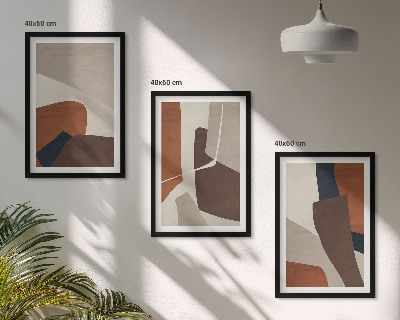 Set di quadri incorniciati Strutture moderne astratte