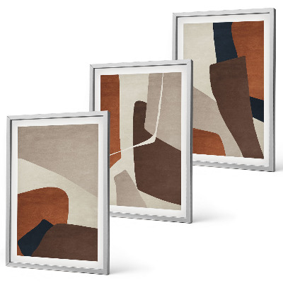 Set di quadri incorniciati Strutture moderne astratte