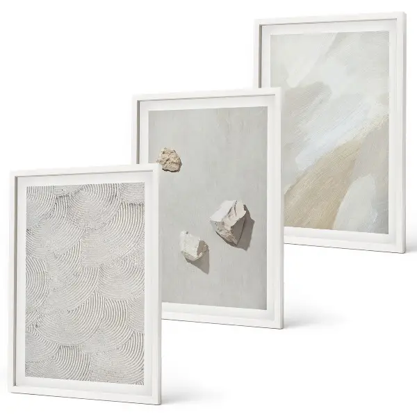Set di quadri incorniciati con stampa di pietre arenarie in stile moderno