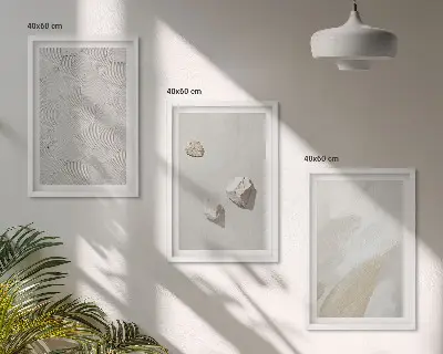 Set di quadri incorniciati con stampa di pietre arenarie in stile moderno