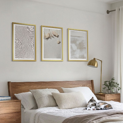 Set di 3 quadri Texture boho di pietre arenarie