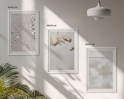 Set di 3 quadri Texture boho di pietre arenarie