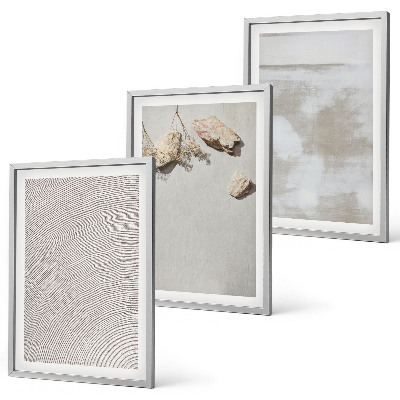 Set di 3 quadri Texture boho di pietre arenarie