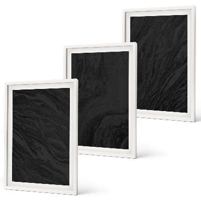 Composizione di quadri Texture eleganti in marmo scuro