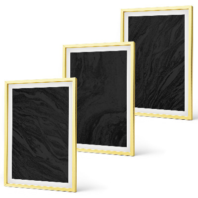 Composizione di quadri Texture eleganti in marmo scuro