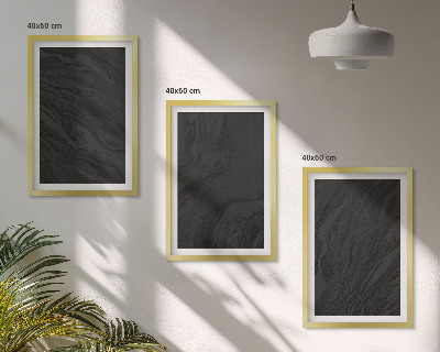 Composizione di quadri Texture eleganti in marmo scuro