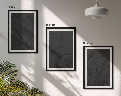 Composizione di quadri Texture eleganti in marmo scuro