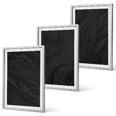 Composizione di quadri Texture eleganti in marmo scuro