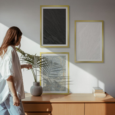 Set di quadri incorniciati I colori delle eleganti strutture in pietra