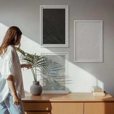 Set di quadri incorniciati con stampa I colori delle eleganti strutture in pietra