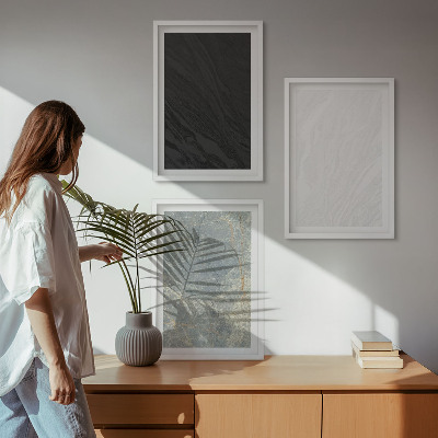Set di quadri incorniciati I colori delle eleganti strutture in pietra