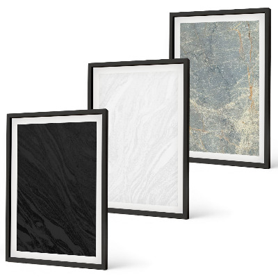 Set di quadri incorniciati I colori delle eleganti strutture in pietra