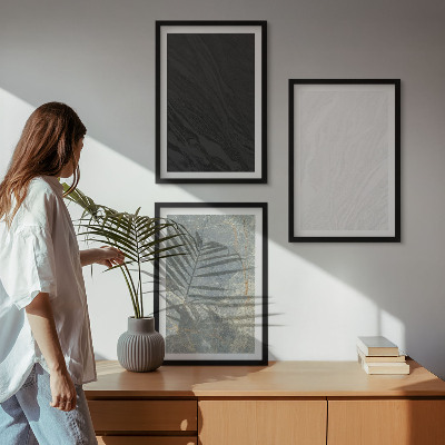 Set di quadri incorniciati I colori delle eleganti strutture in pietra
