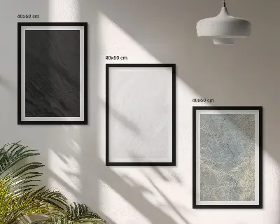 Set di quadri incorniciati con stampa I colori delle eleganti strutture in pietra