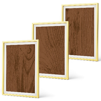 Set di 3 quadri texture del legno corteccia minimalismo