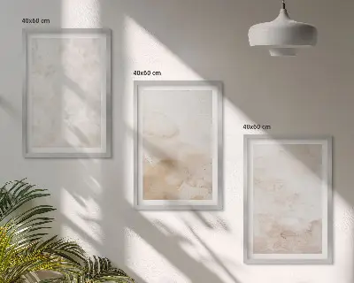 Composizione di quadri con texture pastello alla moda