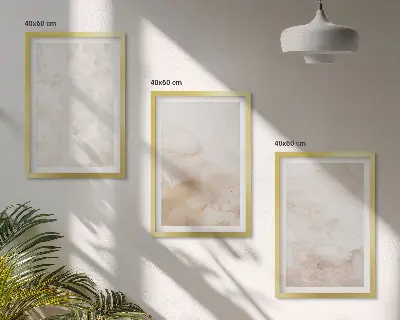 Composizione di quadri con texture pastello alla moda