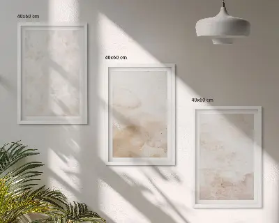 Composizione di quadri con texture pastello alla moda