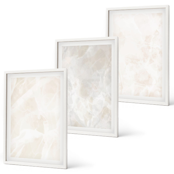 Set di quadri incorniciati La struttura dell'elegante marmo