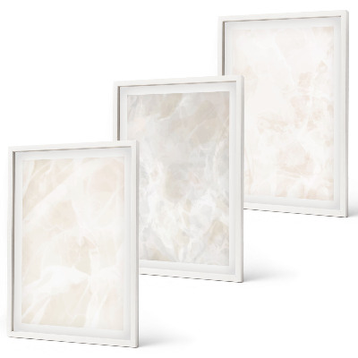 Set di quadri incorniciati La struttura dell'elegante marmo