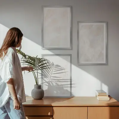 Set di quadri incorniciati motivo con struttura in marmo elegante