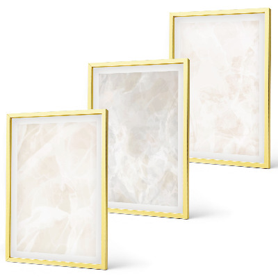 Set di quadri incorniciati La struttura dell'elegante marmo