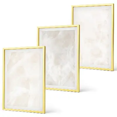 Set di quadri incorniciati motivo con struttura in marmo elegante