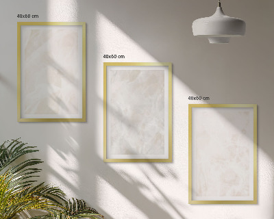 Set di quadri incorniciati La struttura dell'elegante marmo