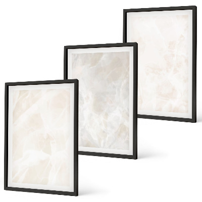 Set di quadri incorniciati La struttura dell'elegante marmo