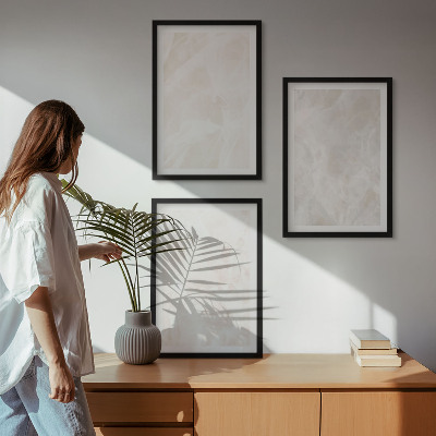Set di quadri incorniciati La struttura dell'elegante marmo