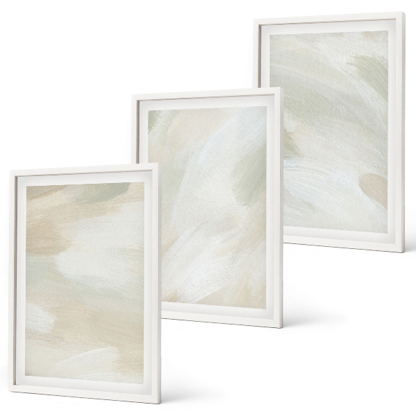 Set di 3 quadri Colori vivaci astratti boho