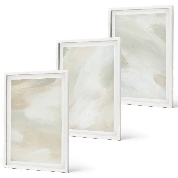 Set di 3 quadri decorazione da parete con motivi astratti boho dai colori vivaci