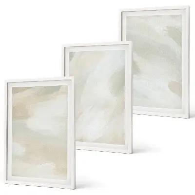 Set di 3 quadri decorazione da parete con motivi astratti boho dai colori vivaci