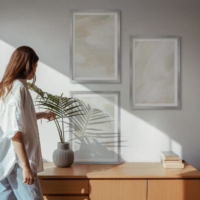 Set di 3 quadri Colori vivaci astratti boho
