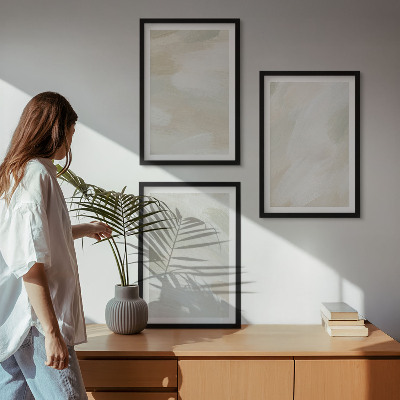 Set di 3 quadri Colori vivaci astratti boho